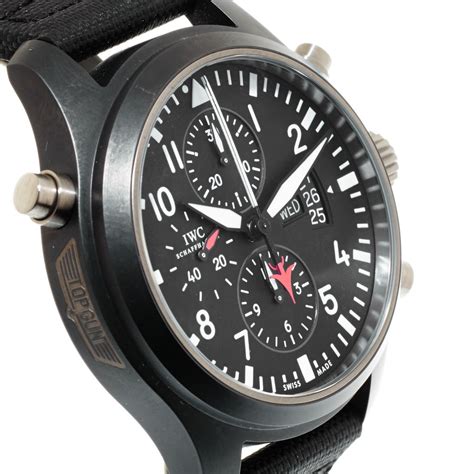 iwc top gun flieger doppelchronograph ref.iw3799|iwc top gun watch.